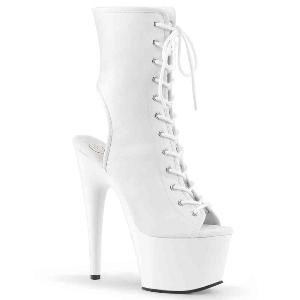 Pleaser - ADORE1016 Bottes de plateforme, Pole dance chaussures - Chaussures de pole dance - Blanc Product image